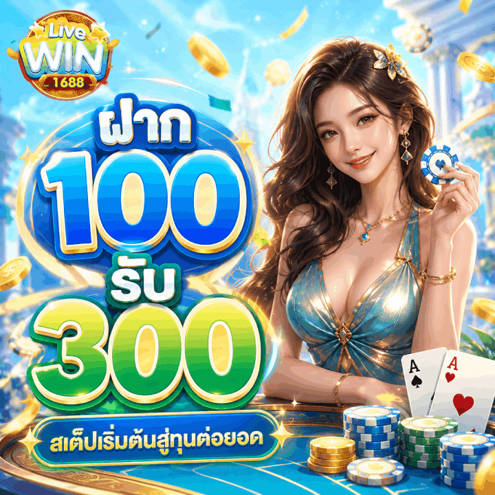ฝาก 100 รับ 300 สเต็ปเริ่มต้นสู่ทุน