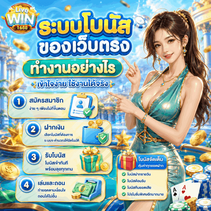 ระบบโบนัสของเว็บตรง