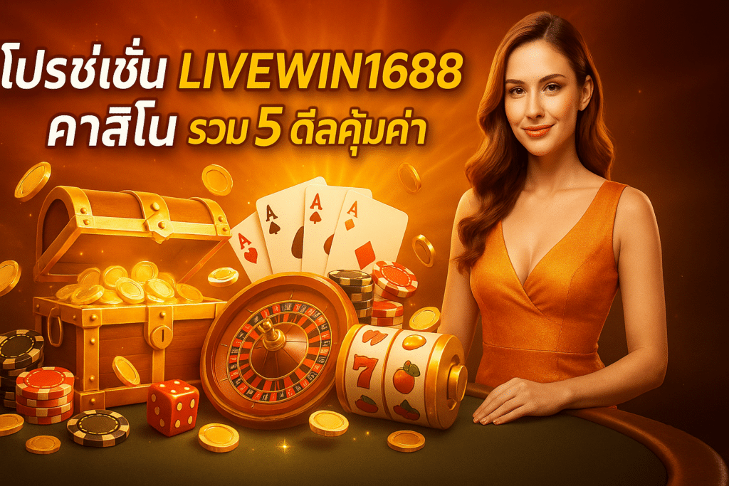 โปรโมชั่น LIVEWIN1688 คาสิโน